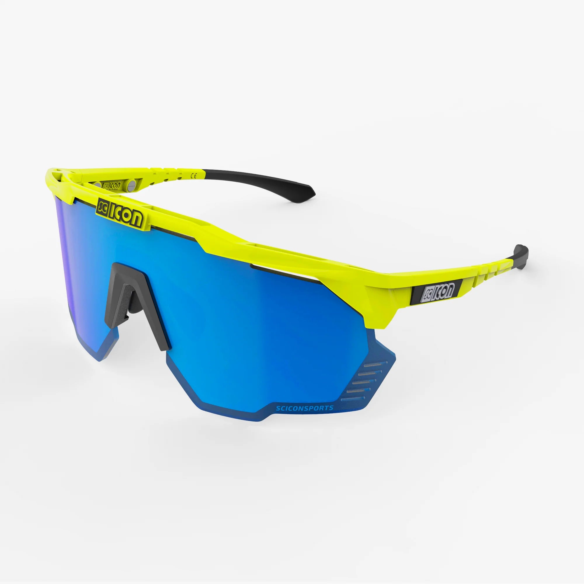 SCICON AEROSHADE KUNKEN Yellow Fluo SCNPP Multimirror Blue משקפי רכיבה