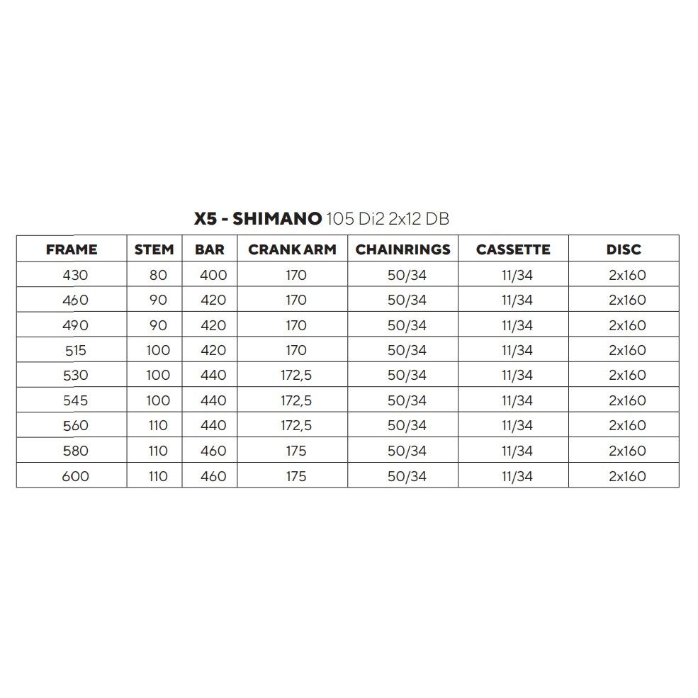 PINARELLO X5 SHIMANO 105 Di2 2026