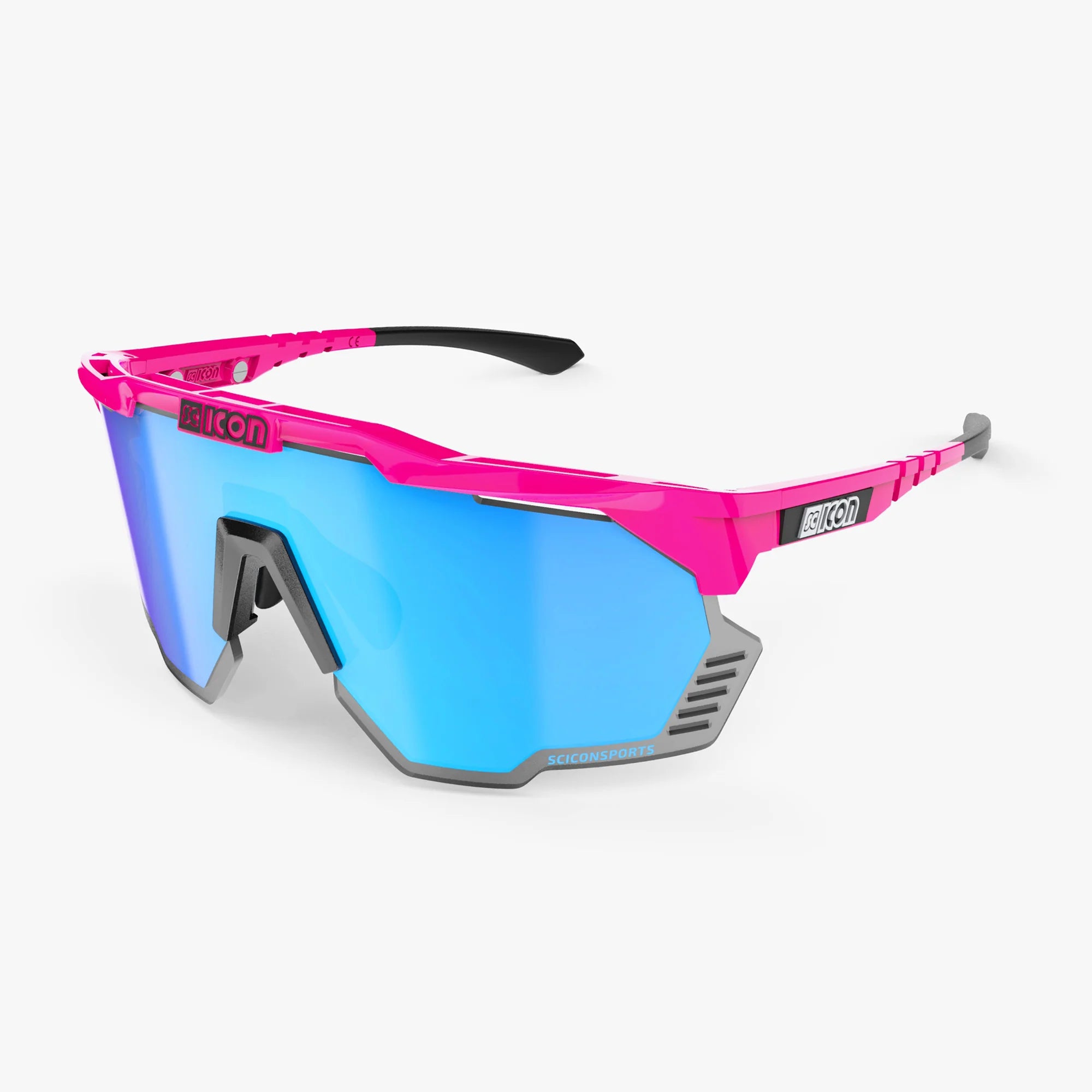 SCICON AEROSHADE KUNKEN Pink Fluo SCNPP Multimirror Blue  משקפי רכיבה